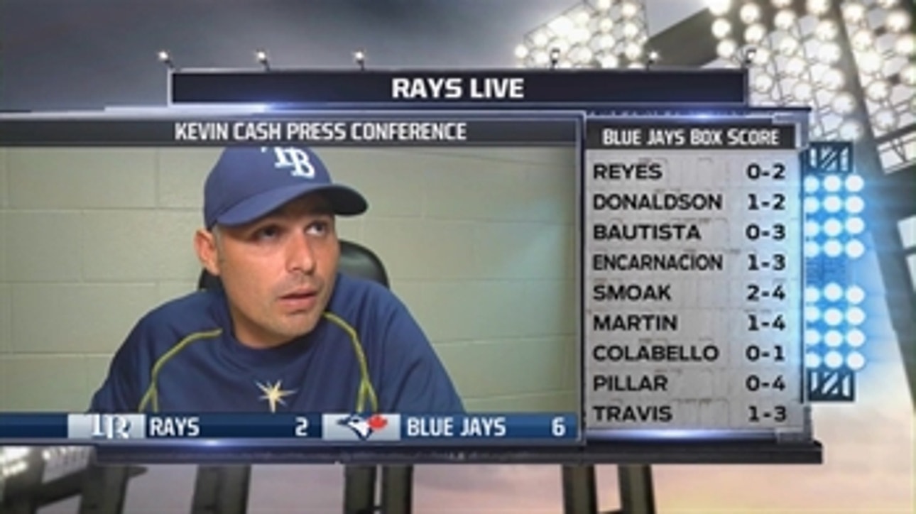 Rays fall to Blue Jays 6-2