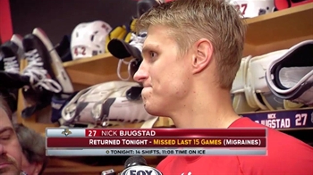 Nick Bjugstad returns to ice for Panthers
