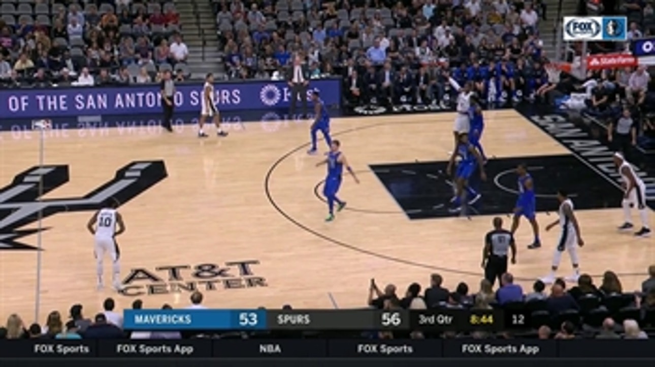 HIGHLIGHTS: DeAndre Jordan comes up with HUGE Block on Aldridge ' Dallas Mavericks at San Antonio Spurs