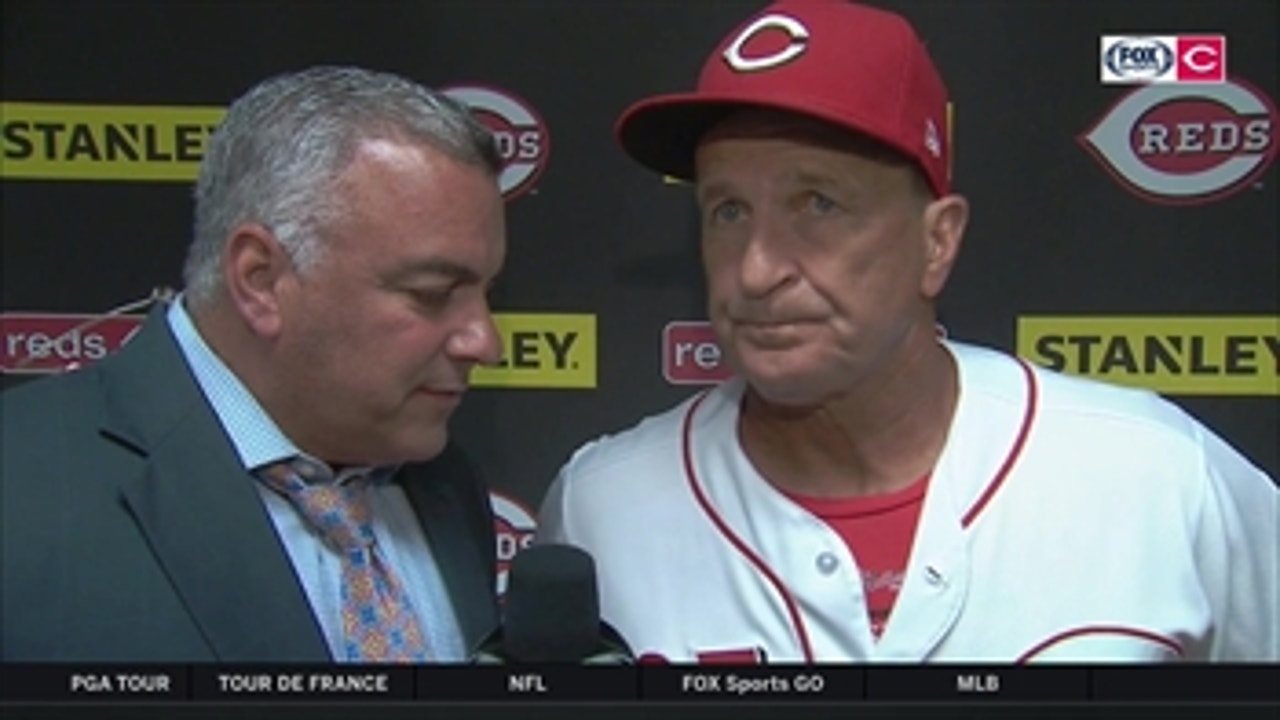 Jim Riggleman acknowledges the continued struggle of 6th inning pitching for Reds