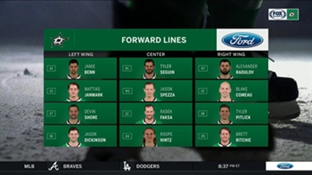 Forwards pieced together by Jim Nill ' Stars Live Opening Night