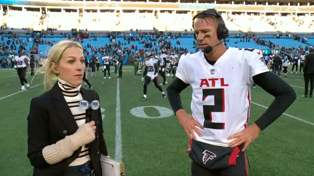 'I'm proud of the guys' - Matt Ryan speaks about Falcons holding on in a 29-21 victory against Panthers