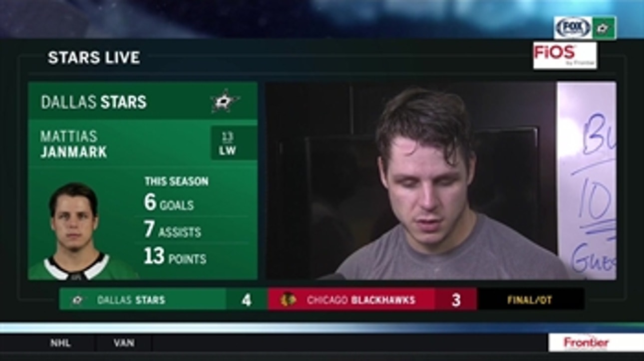 Mattias Janmark scores game-winner in overtime vs. Blackhawks