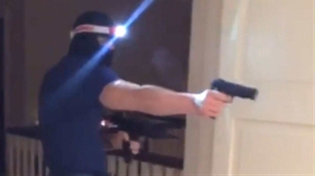 Conor McGregor shows off his new toy guns