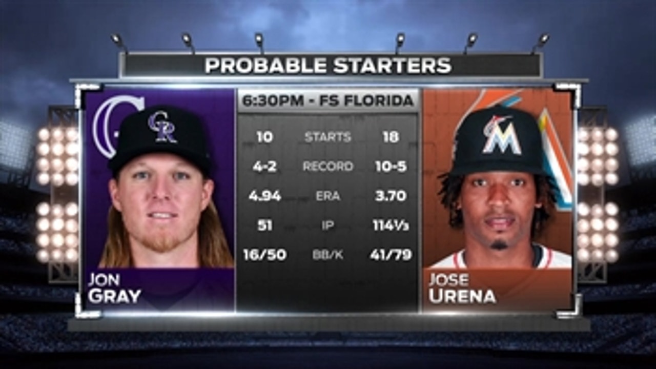Marlins return home, face another of NL's best in visiting Rockies