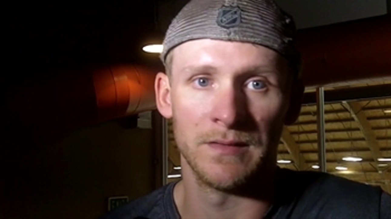 Corey Perry talks after first day of Ducks Training Camp