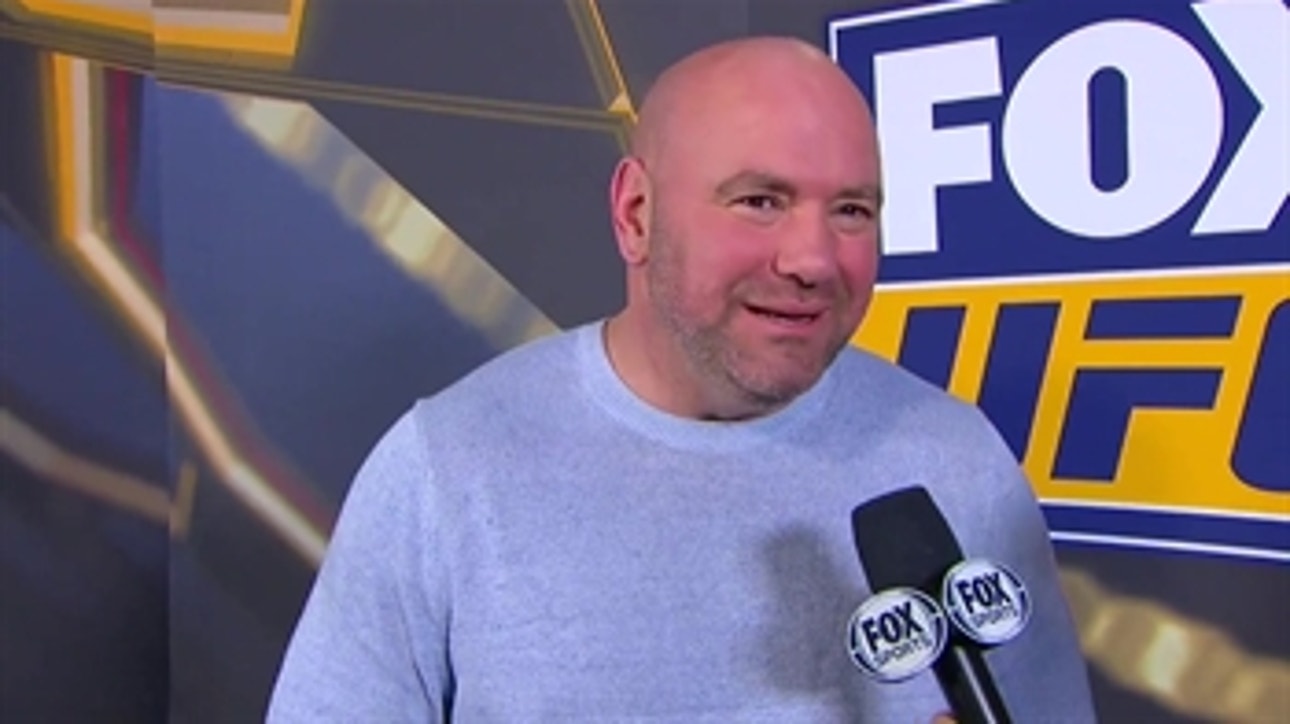 Dana White talks to Megan Olivi ' POST-FIGHT ' INTERVIEW ' UFC on FOX