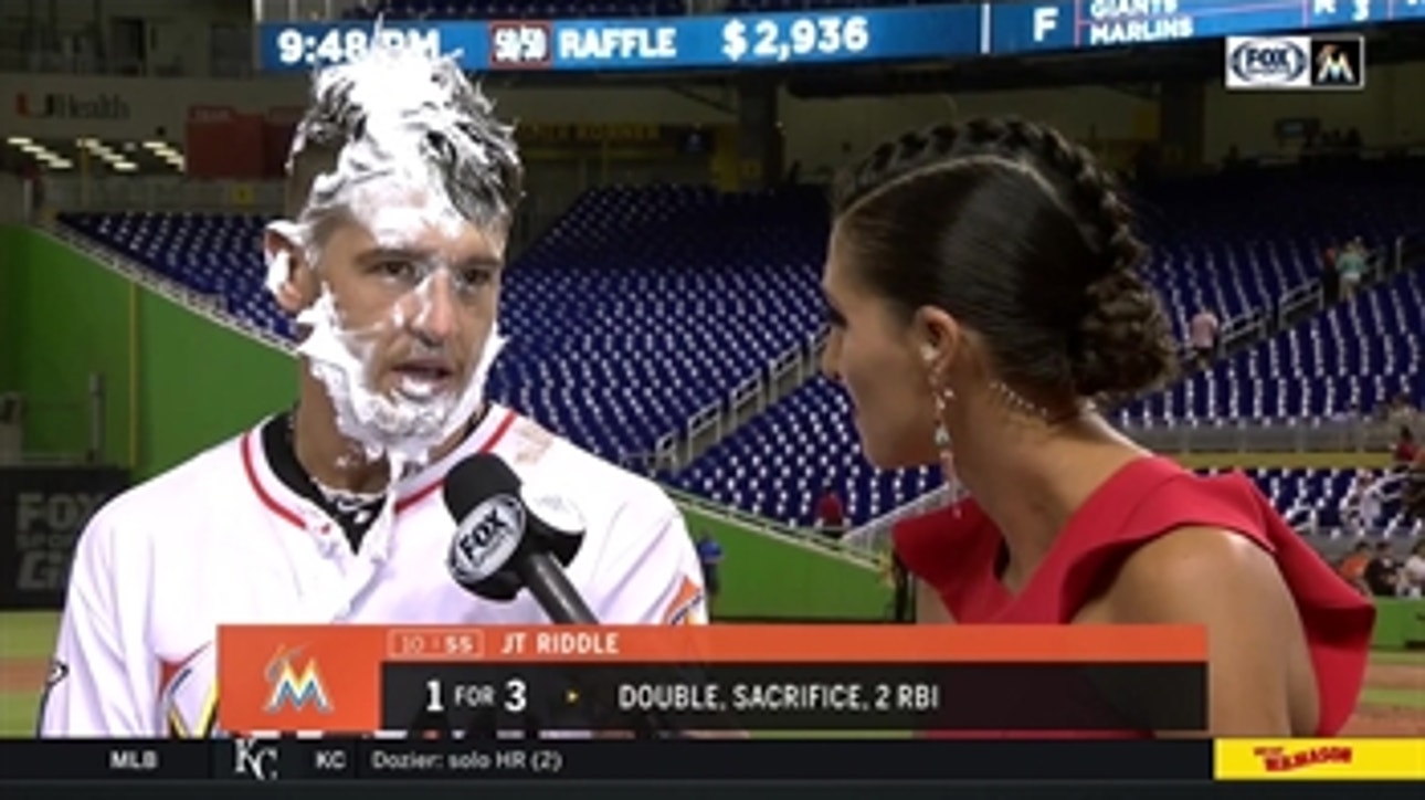 JT Riddle on back-to-back victories, can't escape shaving cream