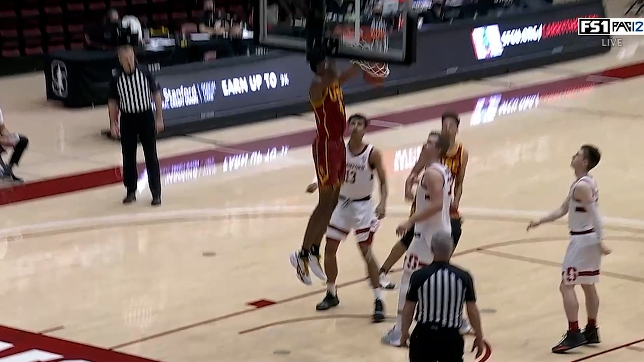USC edges Stanford, 72-66, behind Evan Mobley's 26-point, 11-rebound performance