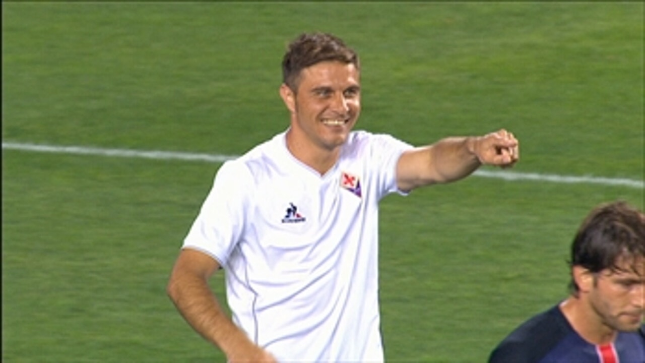 Fiorentina's Joaquin curls in a beauty against PSG - 2015 International Champions Cup Highlights