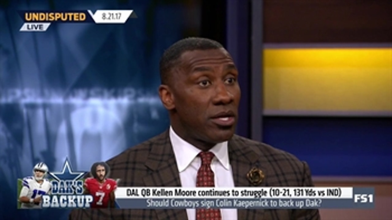 Shannon Sharpe lists the quarterbacks Colin Kaepernick is better than in the NFL