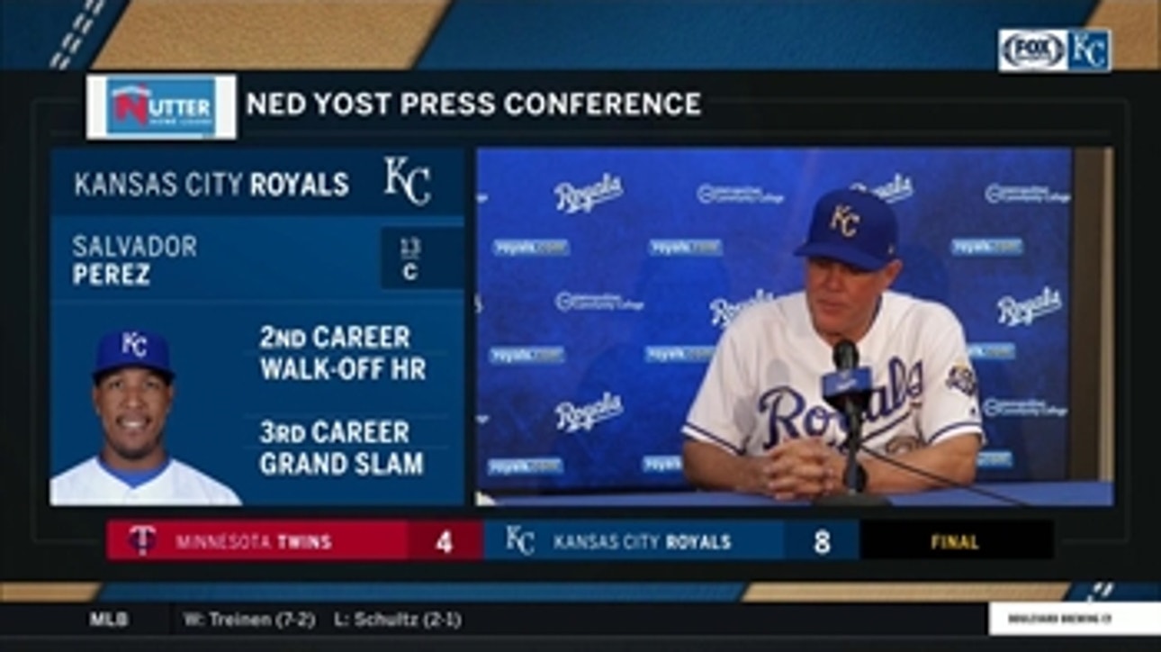 Yost on Salvy's grand-slam: 'Finally he got one that he could drive deep into the night'