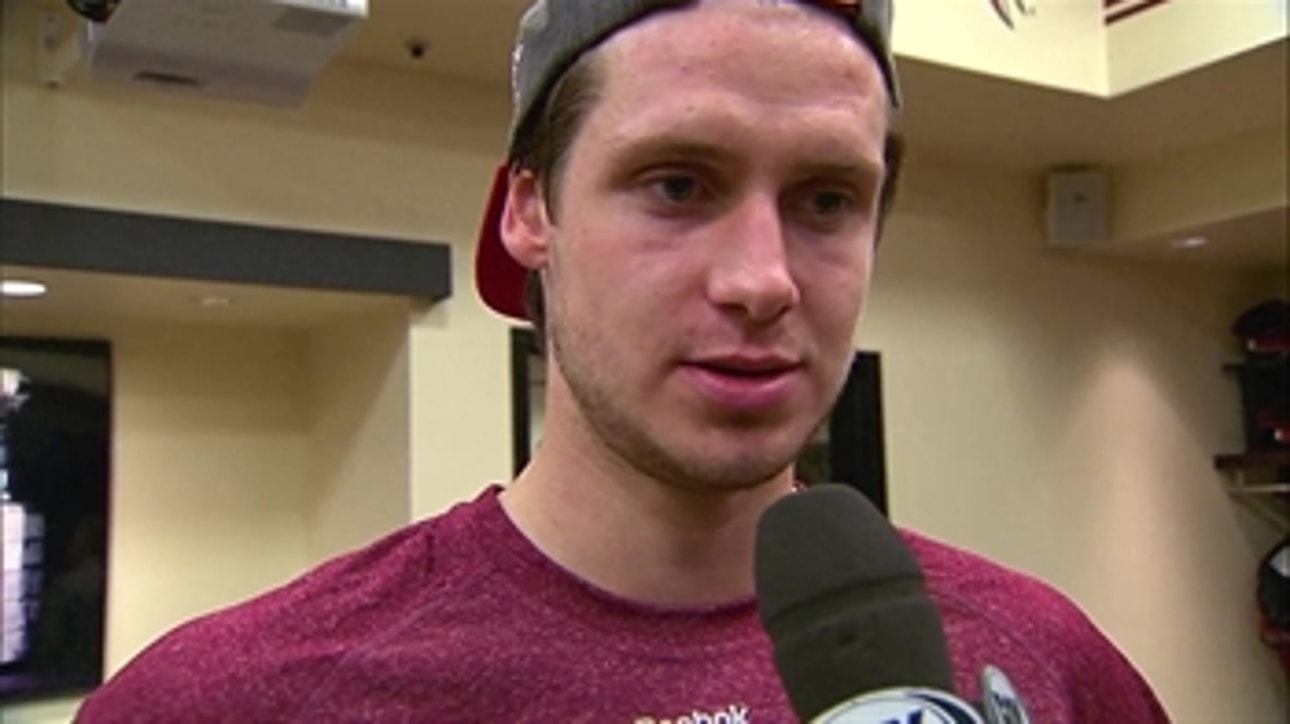 Ekman-Larsson reacts after Coyotes' win