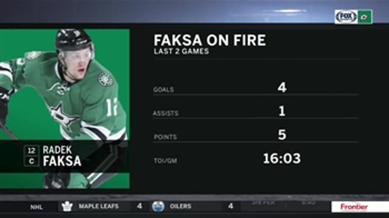 Faksa is on fire in last two games ' Stars Live