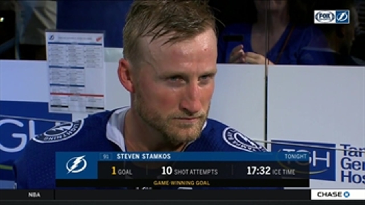Steven Stamkos on Lightning's win, how team is meshing so far this season