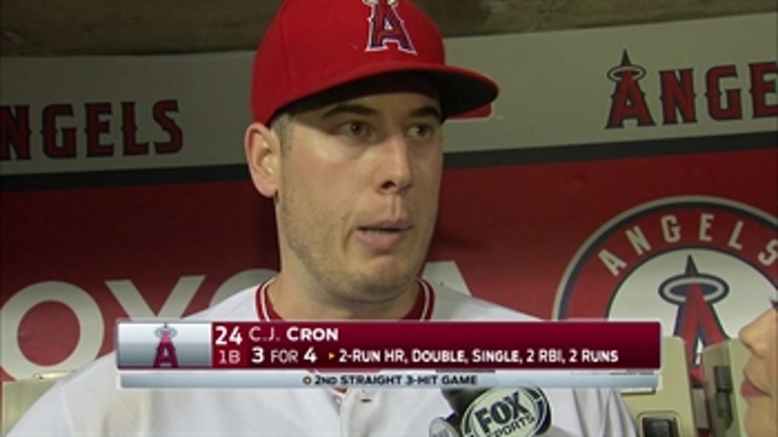 Angels Live' crew talks with C.J. Cron about his hot steak 