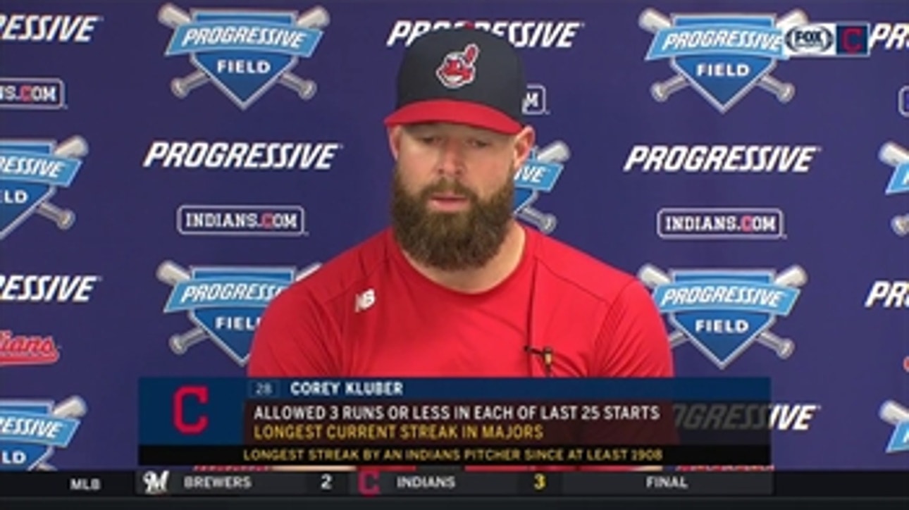 Corey Kluber credits day-to-day routine for consistency on mound