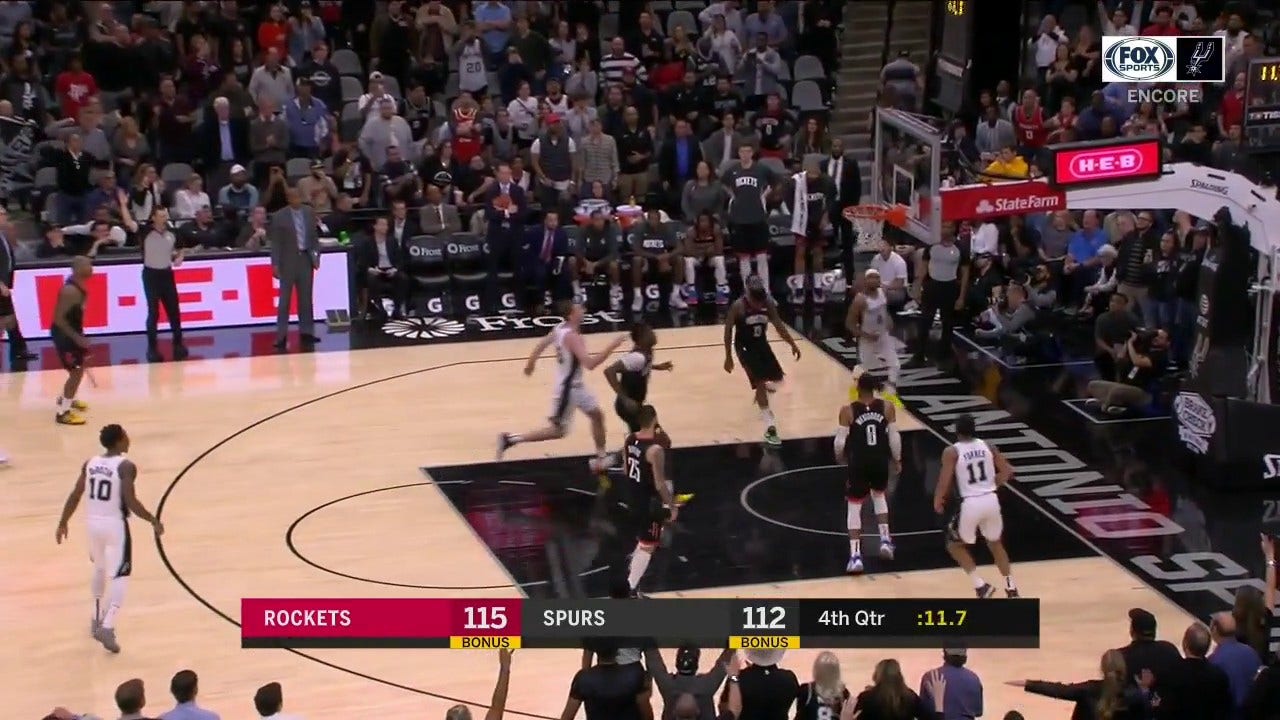 WATCH: Lonnie Walker Ties Game vs. Rockets ' Spurs ENCORE