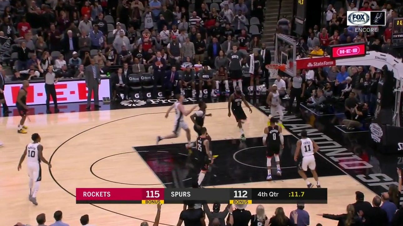 WATCH: Lonnie Walker Ties Game vs. Rockets ' Spurs ENCORE