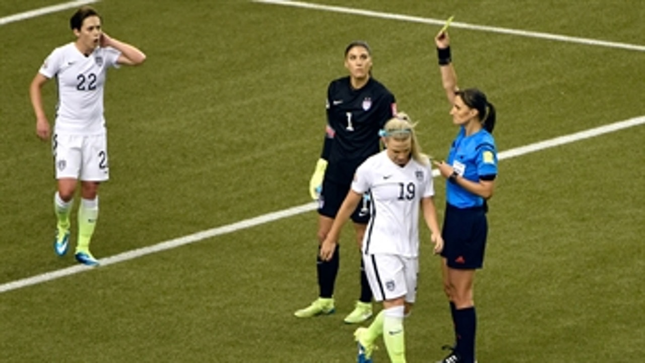 Johnston hauls Popp down for penalty, Sasic fails to convert - FIFA Women's World Cup 2015 Highlights