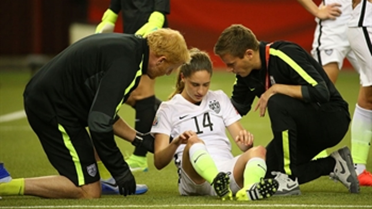 Brian, Popp get into ugly head collision - FIFA Women's World Cup 2015 Highlights