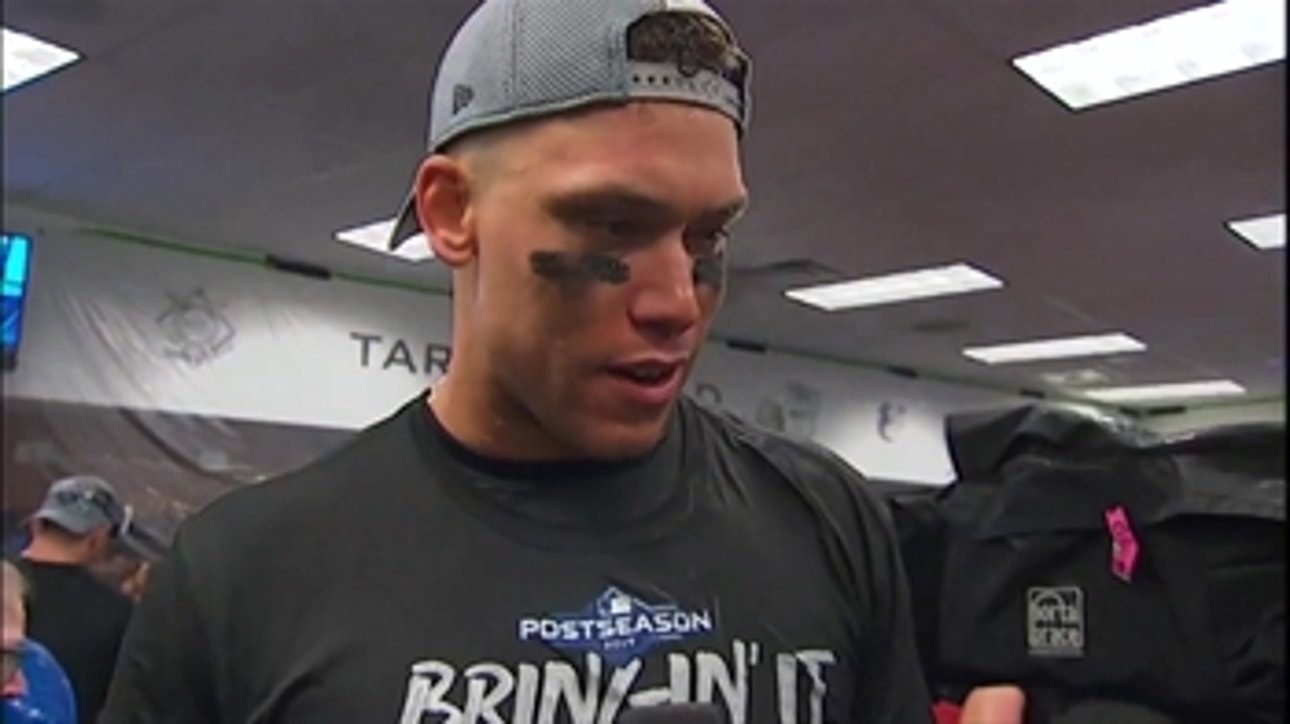 Aaron Judge speaks with FOX's Ken Rosenthal following Yankees Game 3 win vs Twins