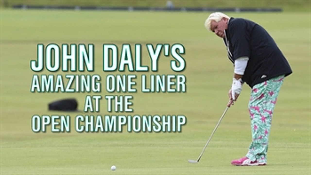John Daly shows off his fabulous pants and talks fitness