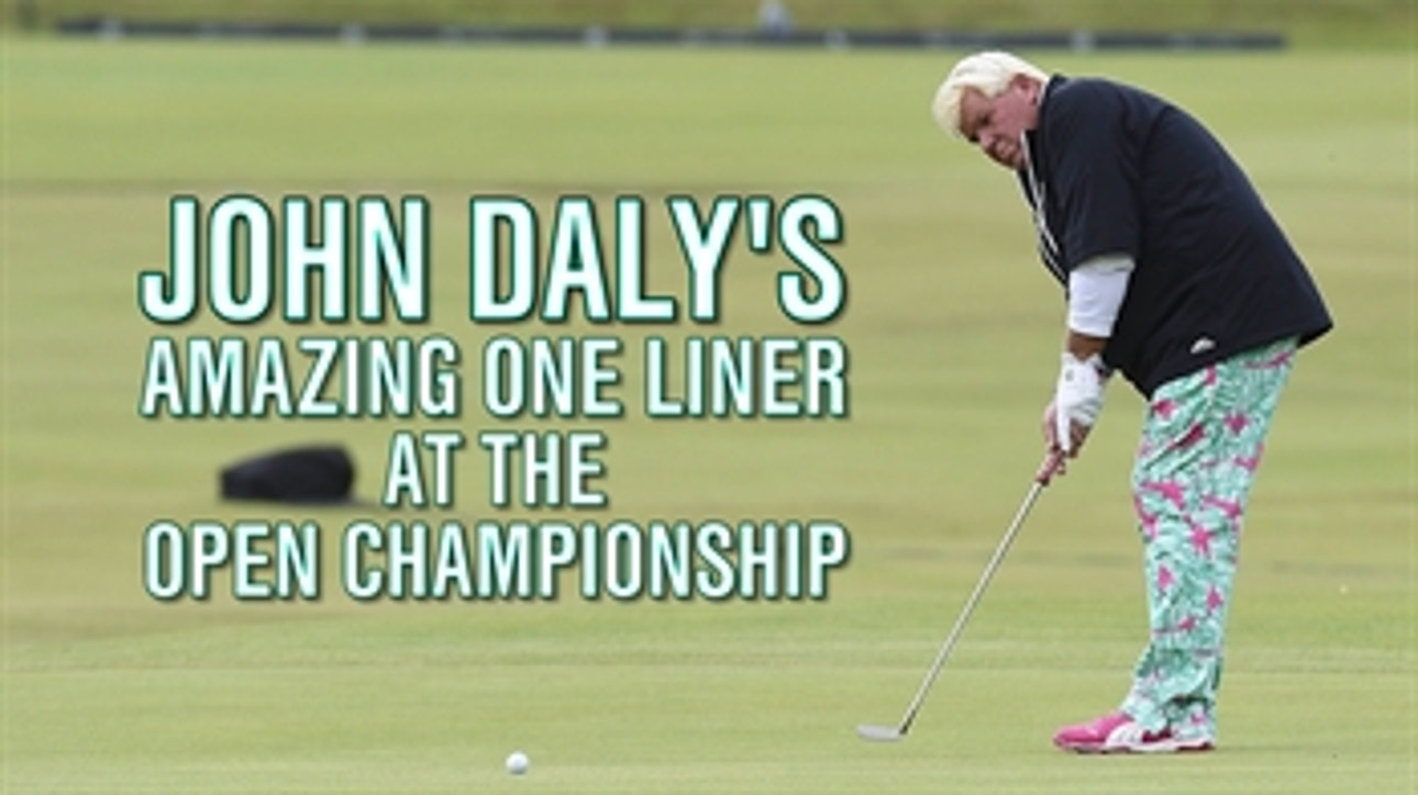 John Daly shows off his fabulous pants and talks fitness
