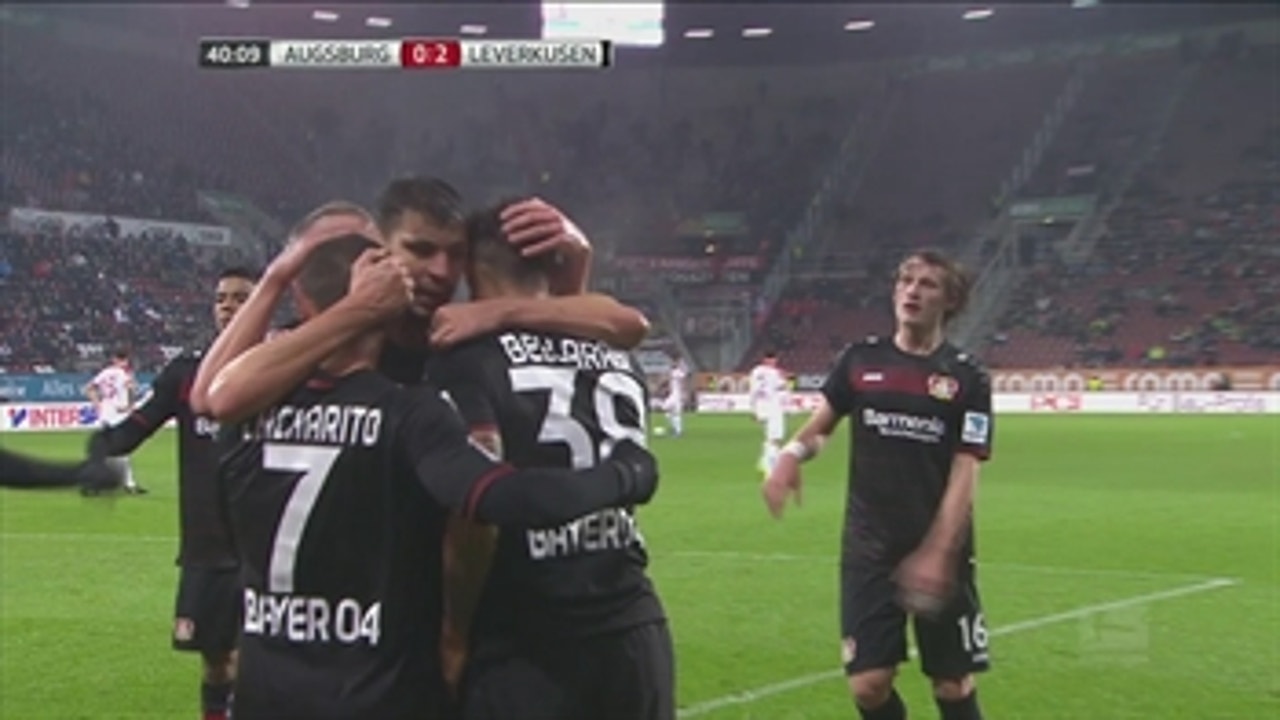 Javier Hernandez makes it 2-0 for Bayer Leverkusen ' 2016-17 Bundesliga Highlights