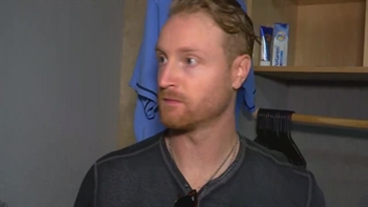 Alex Cobb reacts to his start against the Red Sox