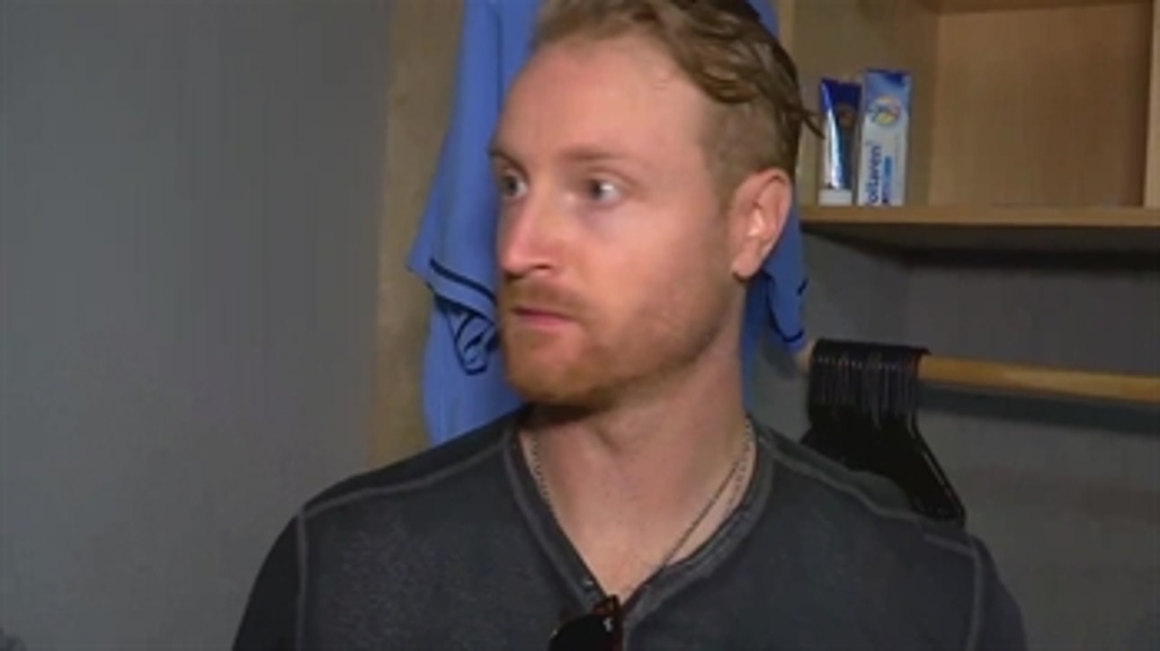 Alex Cobb reacts to his start against the Red Sox