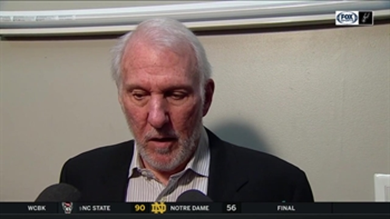 "We got more aggressive as the half went on" - Gregg Popovich ' Spurs Live