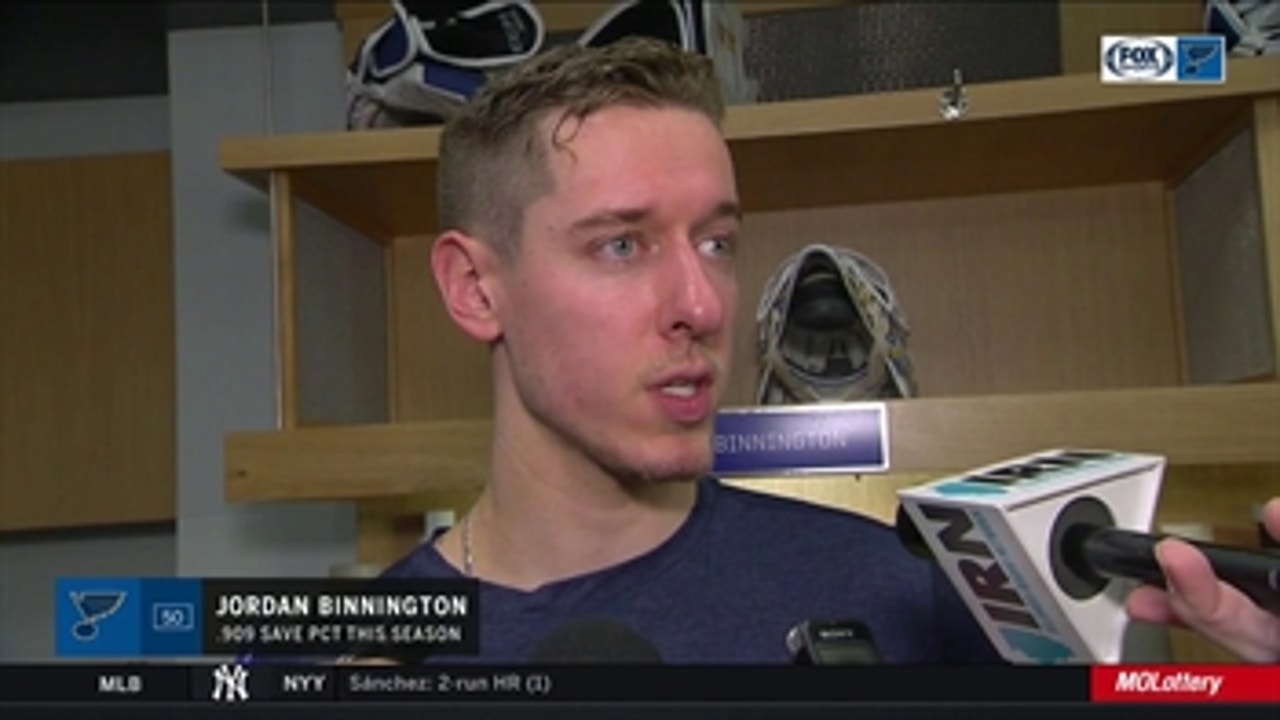 Binnington: Blues must do a better job of 'taking care of what we can control'