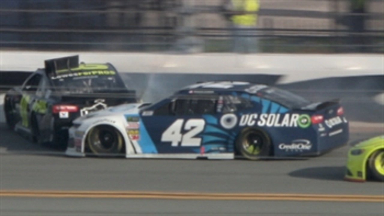 Kyle Larson and Jimmie Johnson comment on their last-lap wreck in The Clash