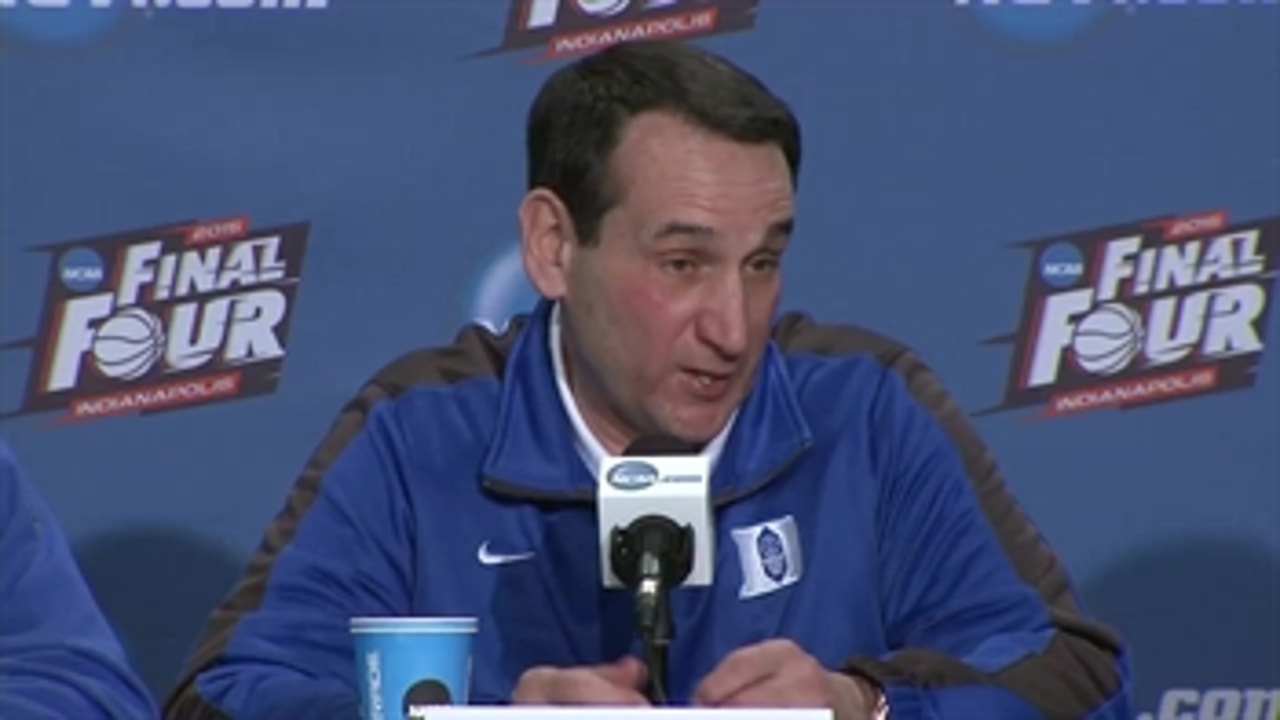 Mike Krzyzewski thought the Badgers would be the best team in the country
