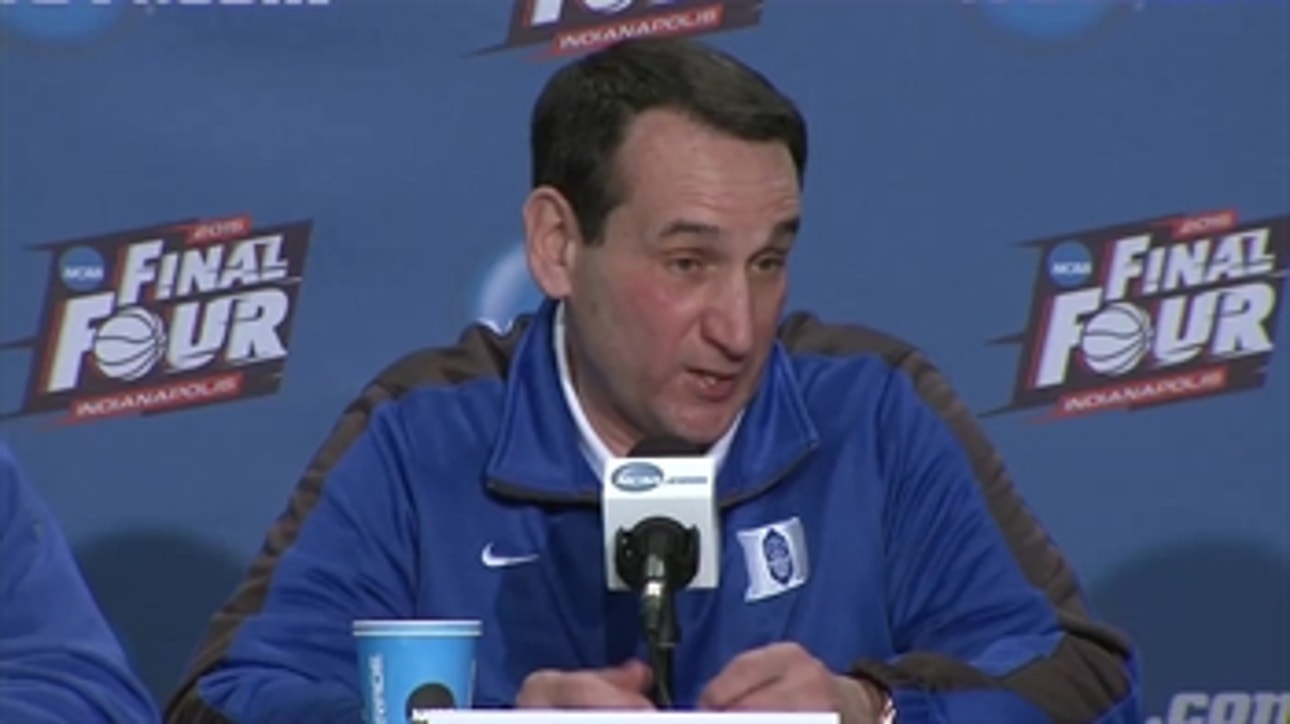 Mike Krzyzewski thought the Badgers would be the best team in the country
