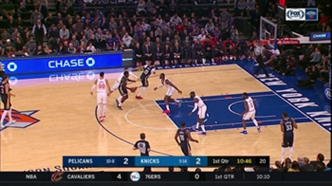 HIGHLIGHTS: Jrue Holiday finishes at the rim in MSG