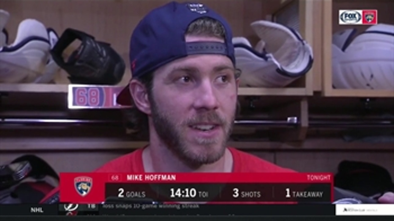 Mike Hoffman recaps his 2-point performance, one of Panthers' best games of the season