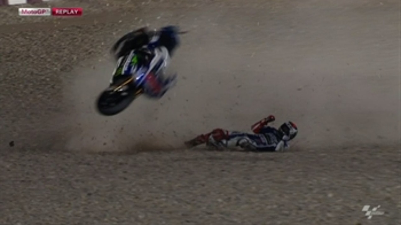 MotoGP: Lorenzo Crashes Out on Lap 1 - Qatar GP 2014