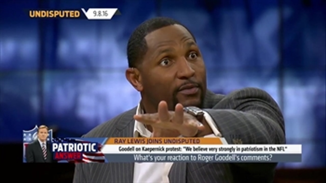 Ray Lewis to Kaepernick: I understand what you're doing, but take the flag out of it ' UNDISPUTED