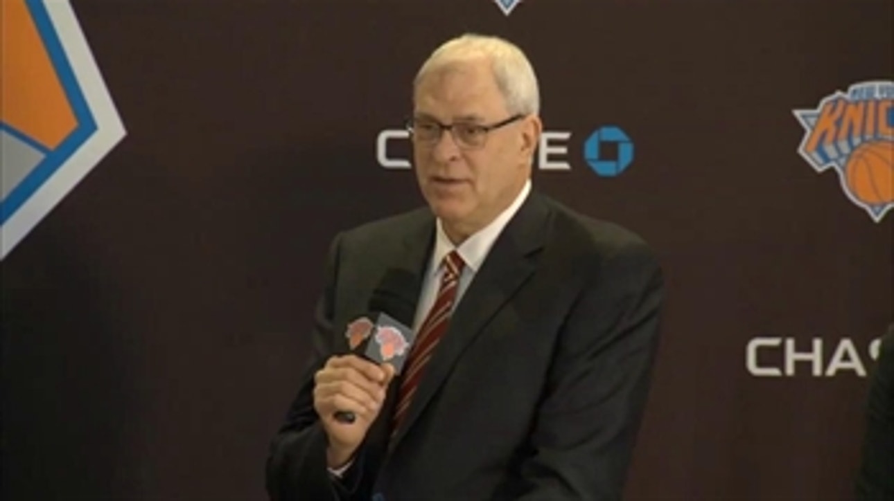 Phil Jackson introduced in New York