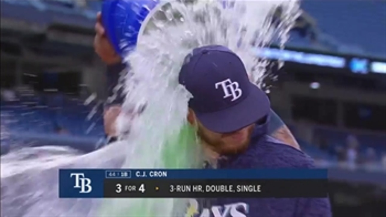 C.J. Cron credits the pitching for Rays' hot stretch