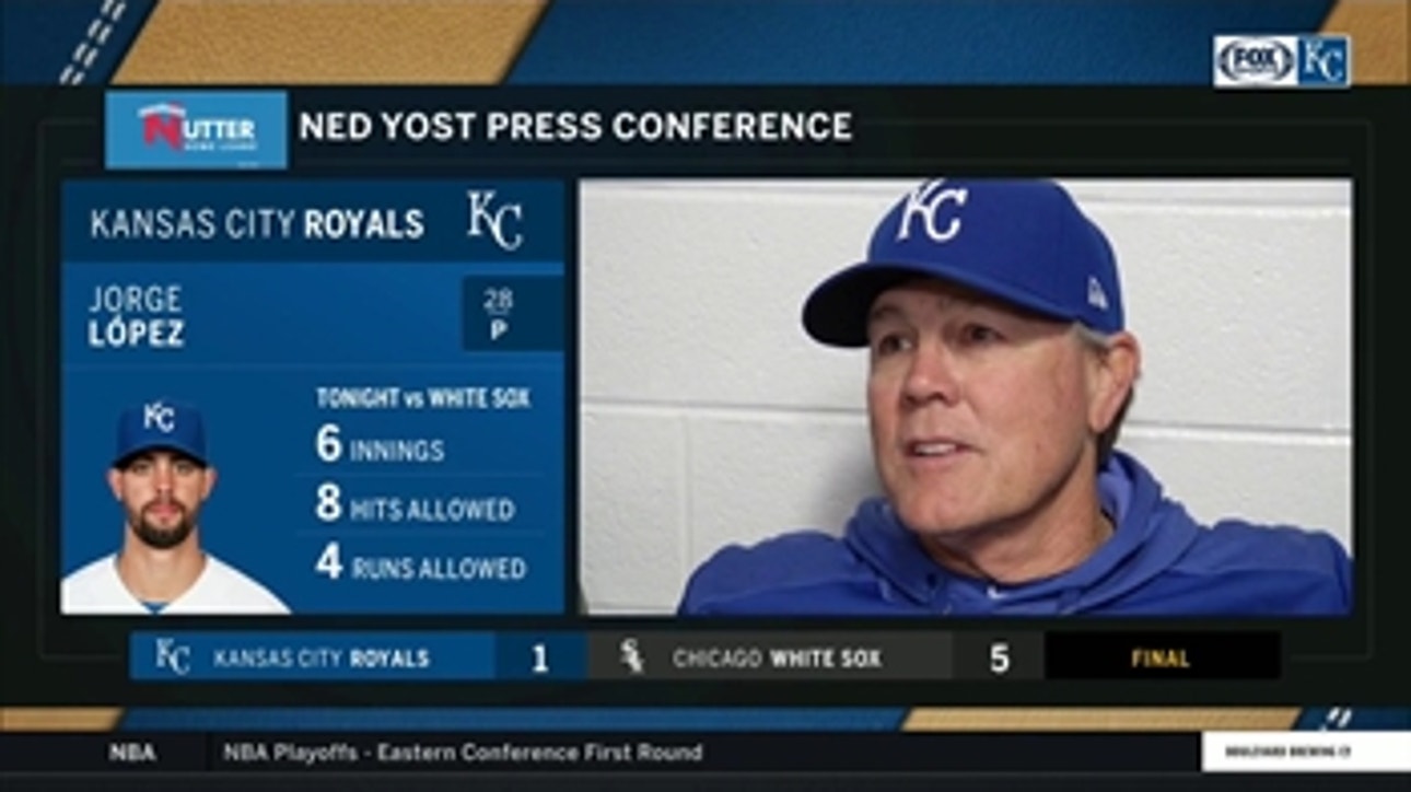 Yost: López made 'a couple mistakes that they didn't miss' against White Sox