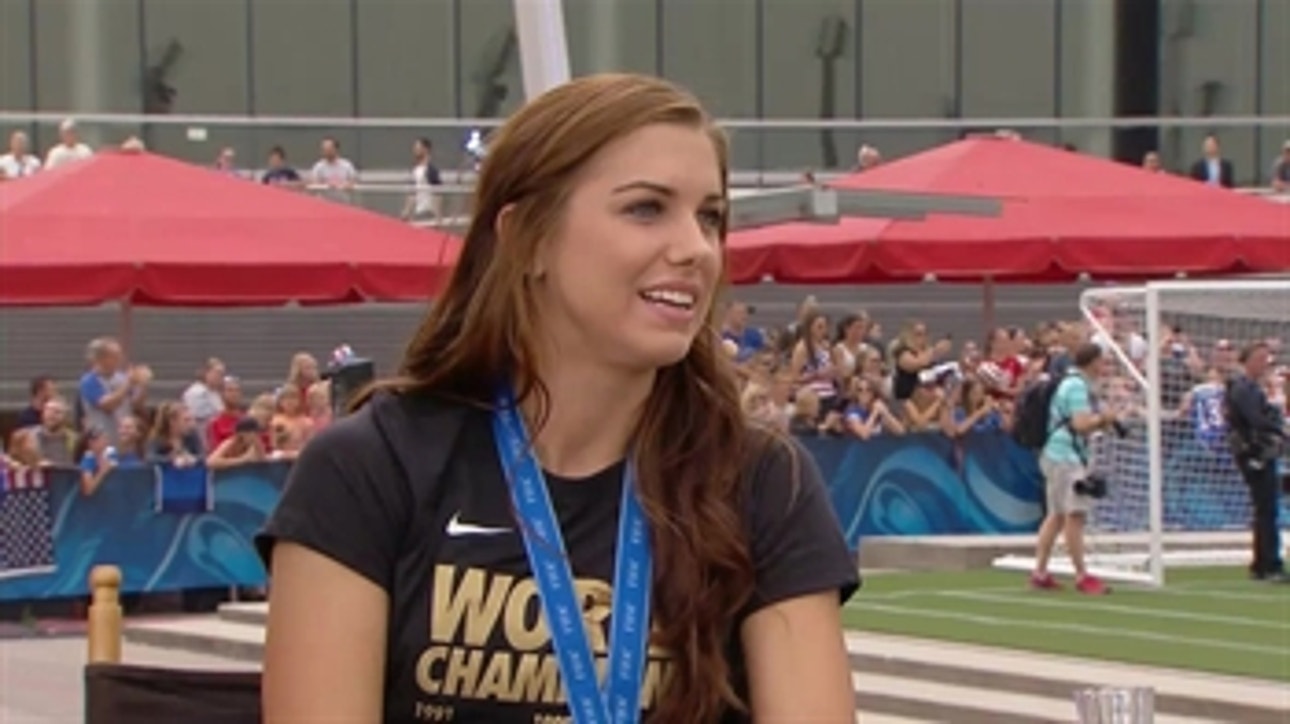 Alex Morgan talks about her injury coming into the World Cup