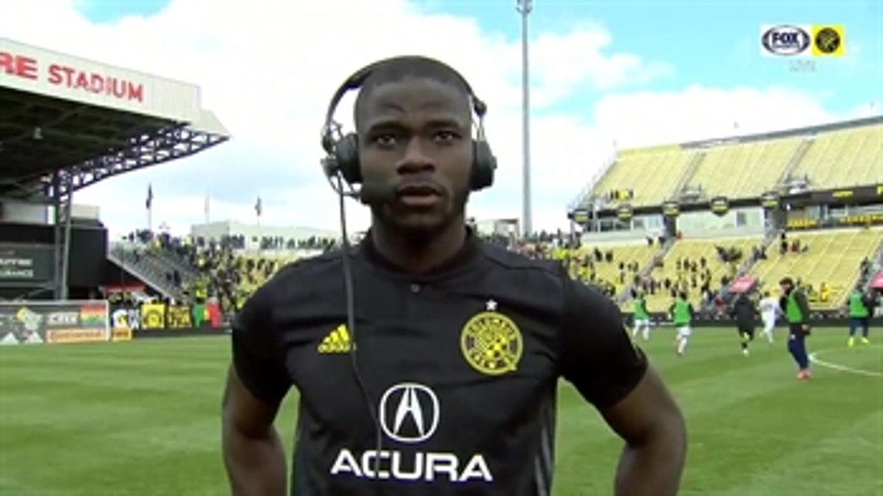 Jonathan Mensah credits hard work for Columbus' win at home