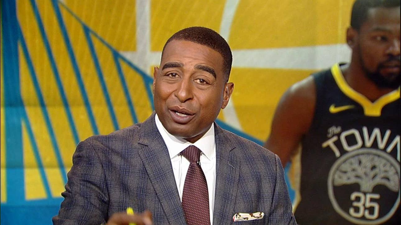 Cris Carter personally challenges Kevin Durant to win DPOY this season ' NBA ' FIRST THINGS FIRST