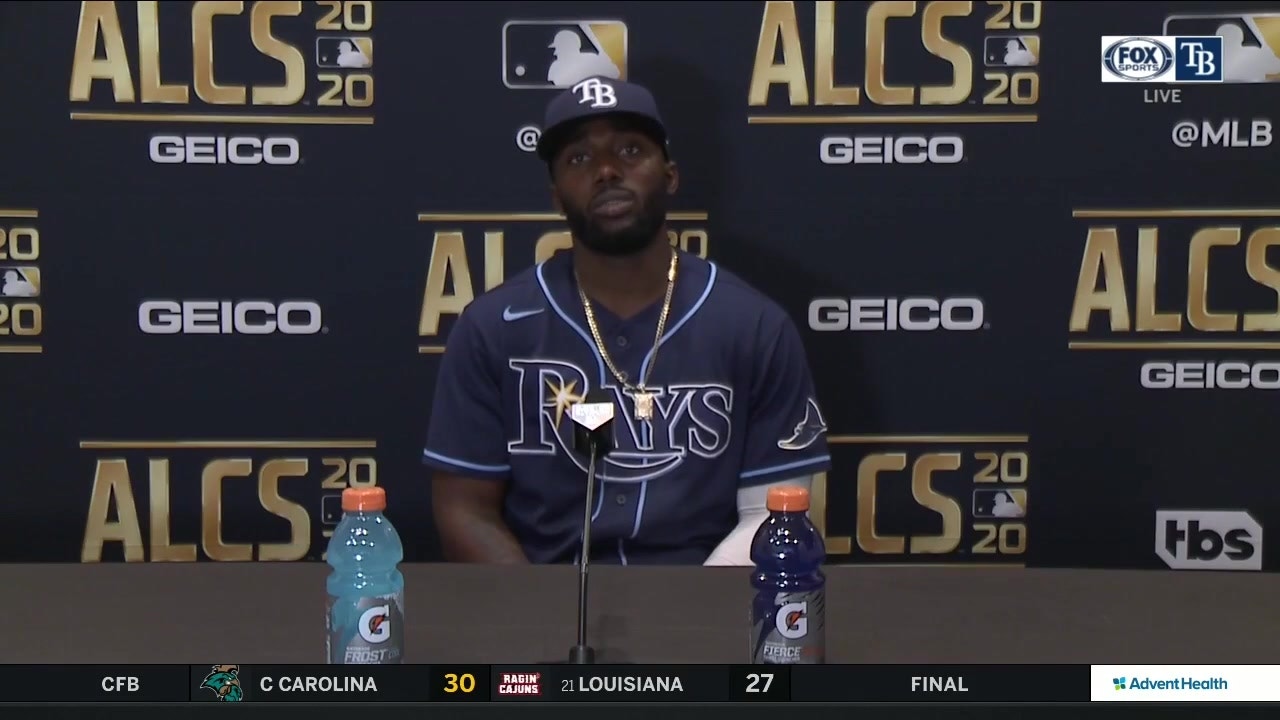 Randy Arozarena discusses his 2-run homer after Rays' Game 4 loss to Astros