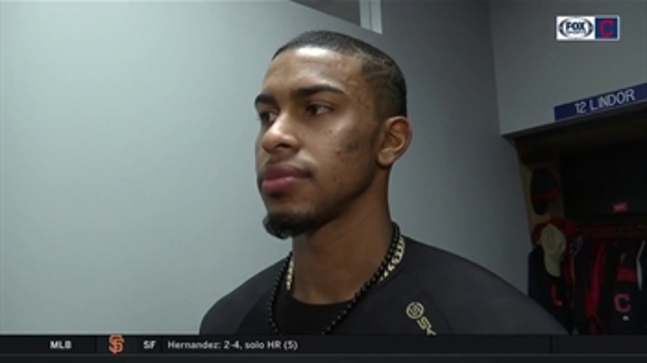 Francisco Lindor describes how he and his teammates need to focus on their next game rather than their previous