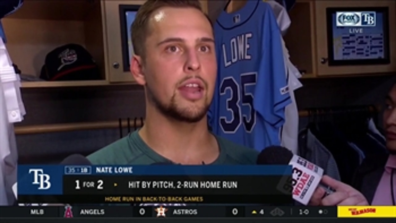 Nate Lowe breaks down his 2-run homer off CC Sabathia after Rays' win over Yankees