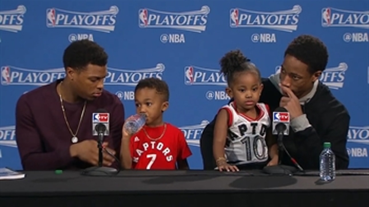 DeMar DeRozan's daughter takes over press conference